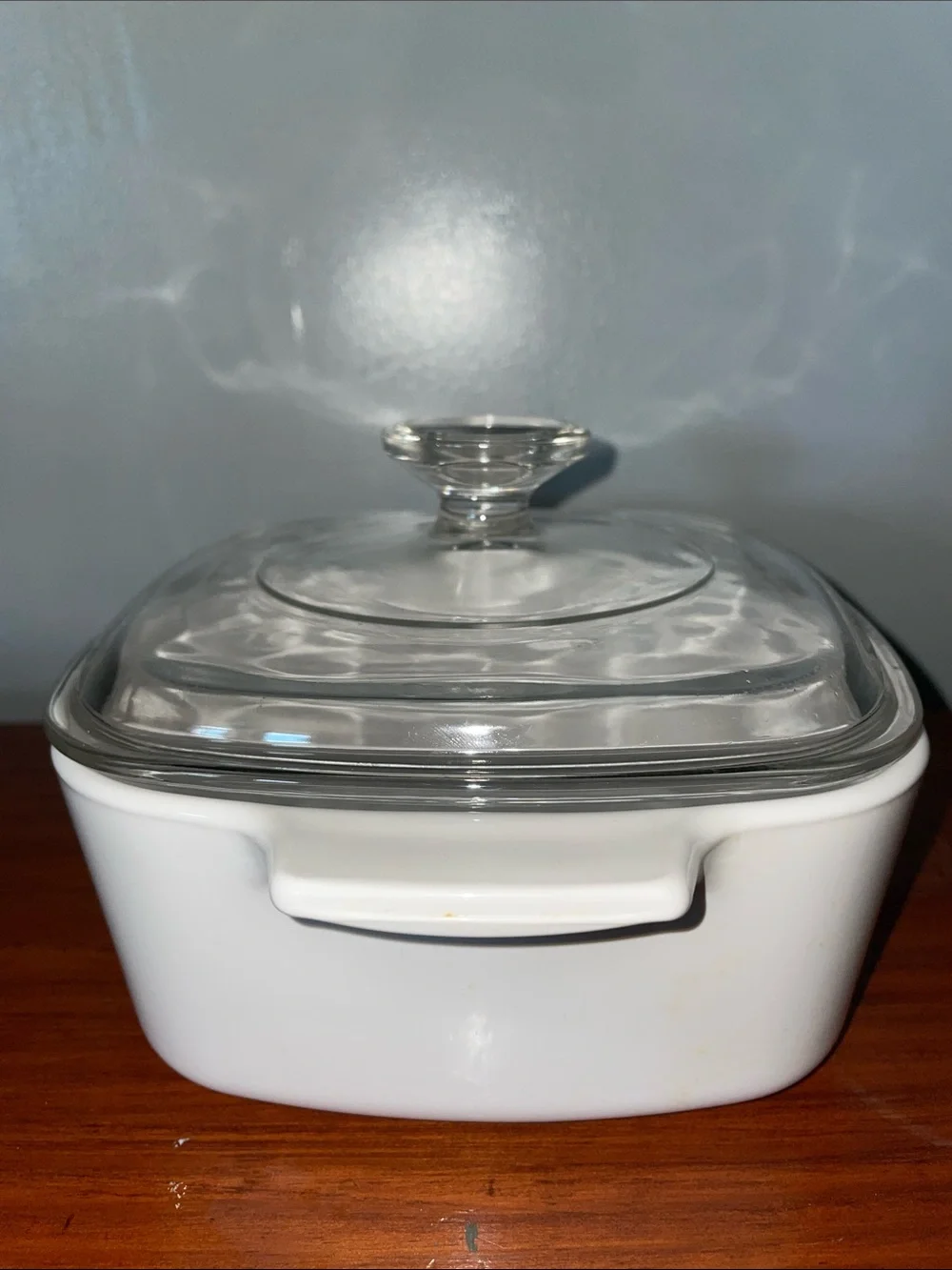 Vintage CorningWare Blue Dusk A-2-B 2L Casserole Dish Glass Lid USA